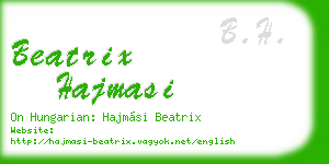 beatrix hajmasi business card